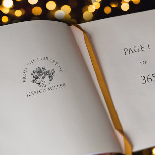 Aus der Bibliothek der Blumen Permastempel