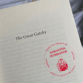 Aus der Bibliothek der Briefmarke Gotische Blume Permastempel