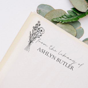 Aus der Bibliothek der Individuelle Name Kautschuk Permastempel