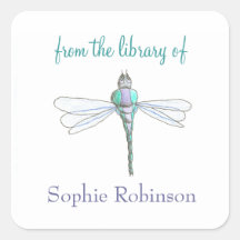 "Aus der Bibliothek der" Libellenfliege-Buchzeiche
