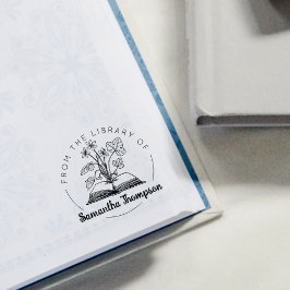 Aus der Bibliothek des botanischen Buches Gummistempel