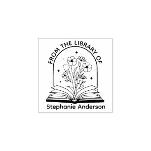 Aus der Bibliothek des Buchzeichens Gummistempel