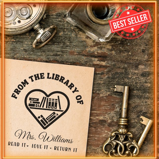 Aus der Bibliothek des Hörbücherregals Liebe Lehre Permastempel (Von Creator hochgeladen)