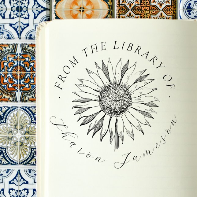 Aus der Bibliothek des Individuellen Namens Vintag Permastempel (Von Creator hochgeladen)