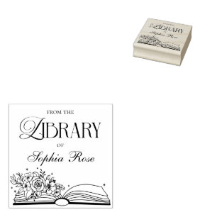 Aus der Bibliothek des modernen Personalisierten B Gummistempel