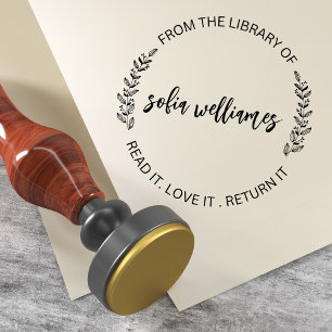 Aus der Bibliothek des Namens des benutzerdefinier Permastempel