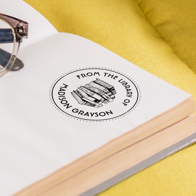 Aus der Bibliothek des Personalisierten Permastempel (From The Library Of Personalized Self-inking Stamp)