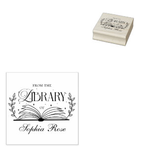 Aus der Bibliothek eleganter Blätter Gummistempel