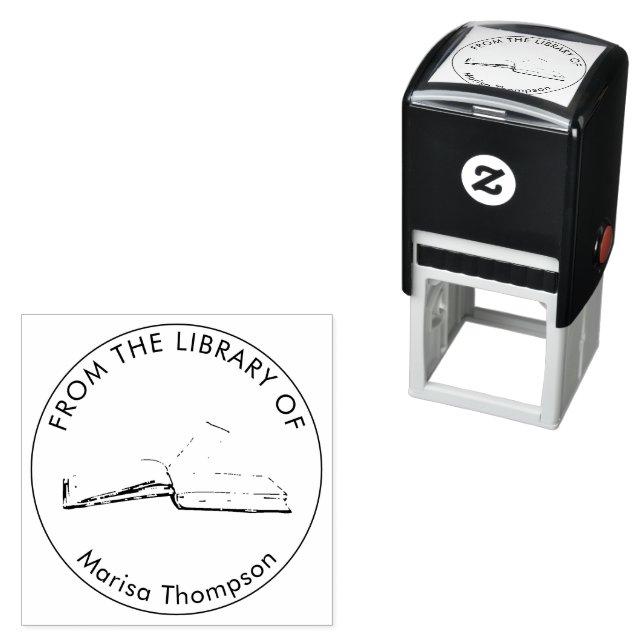 Aus der Bibliothek Ex Libris Permastempel (Beispiel)