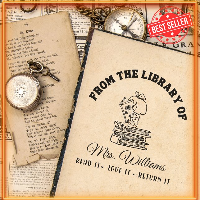 Aus der Bibliothek | Niedliches Mädchenlesebuch Permastempel (Von Creator hochgeladen)