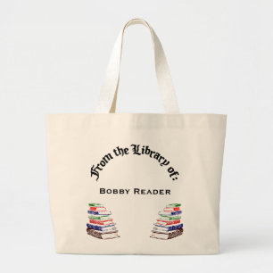 Aus der Bibliothek von Custom Canvas Tote Book Bag Jumbo Stoffbeutel