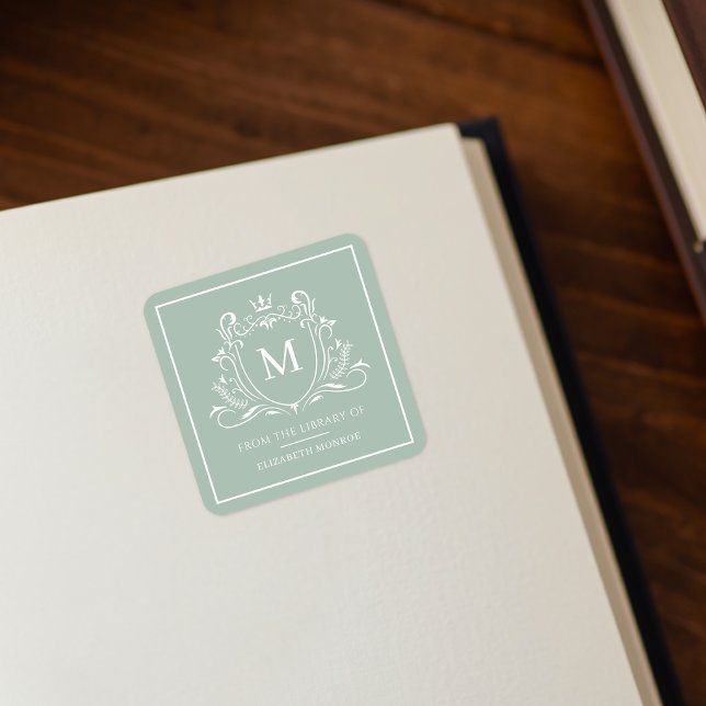 Aus der Bibliothek von Monogramm Bookplate Sticker (Von Creator hochgeladen)