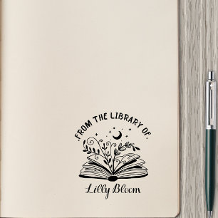 Aus der Bibliothek von - Personalisierter Name Gummistempel