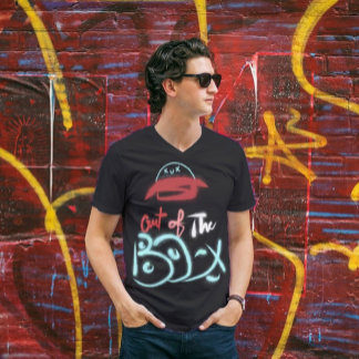 Aus der Box Handgeschriebene Typografie Zeichnend T-Shirt