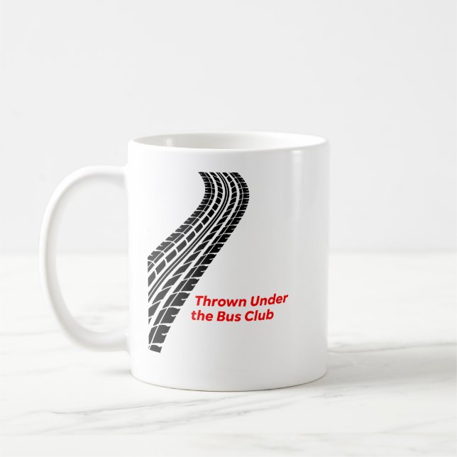 Aus der Bus Club-Tasse geworfen Kaffeetasse (Links)