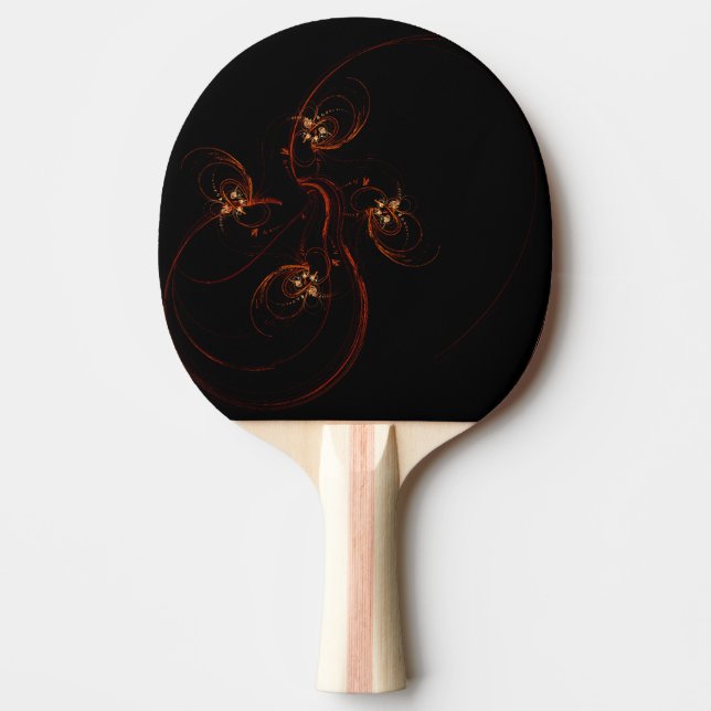 Aus der dunklen Abstrakten Kunst Tischtennis Schläger (Vorderseite)