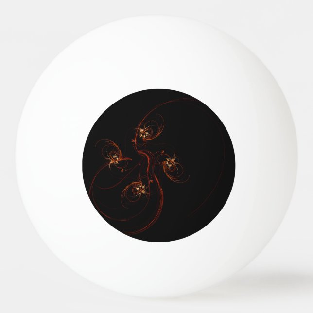 Aus der dunklen Abstrakten Kunst Tischtennisball (Vorderseite)