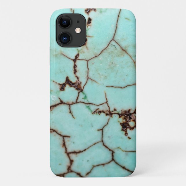 Aus der Edelsteinserie - Türkis gebrochen Case-Mate iPhone Hülle (Rückseite)