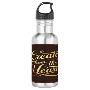 Aus der Herzflasche herstellen Edelstahlflasche