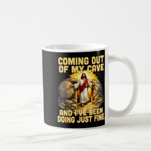 Aus der Höhle kommend die Jesus Auferstehung Oster Kaffeetasse