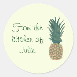 Aus der Küche der Ananas-Deckel Aufkleber
