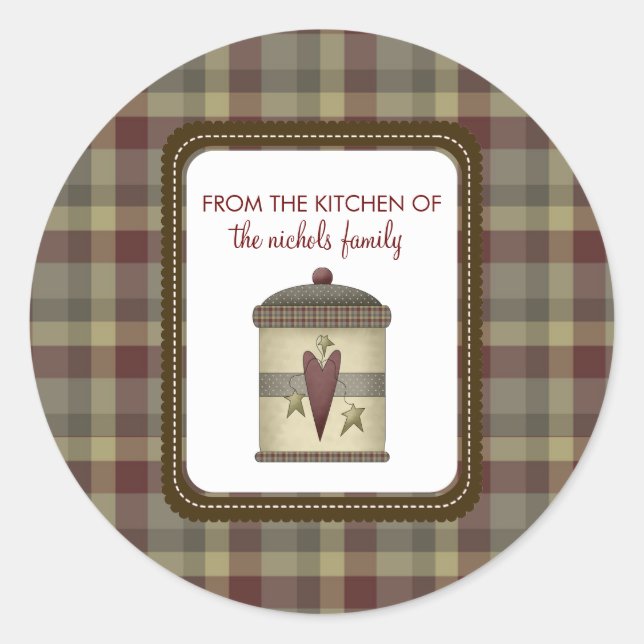 Aus der Küche der Aufkleber (Vorderseite)