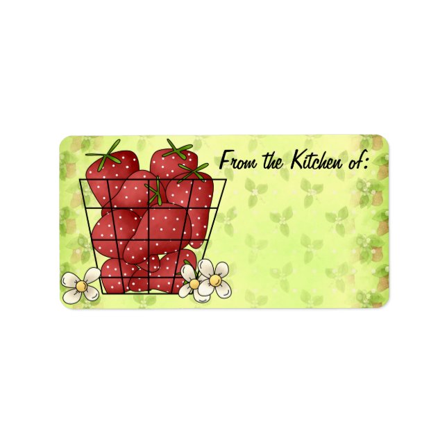 Aus der Küche der Etiketten Adressaufkleber (Vorne)