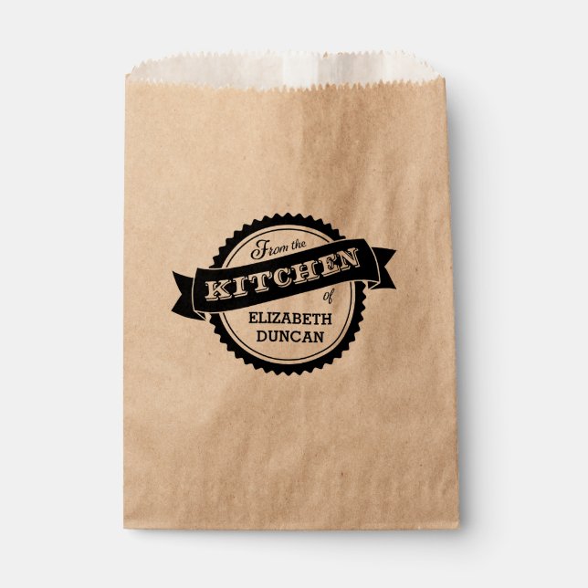 Aus der Küche der Personalisierten Gesichtsbox Geschenktütchen (Vorderseite)