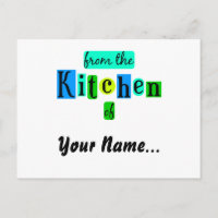 Aus der Küche der Retro Blues Rezept Card