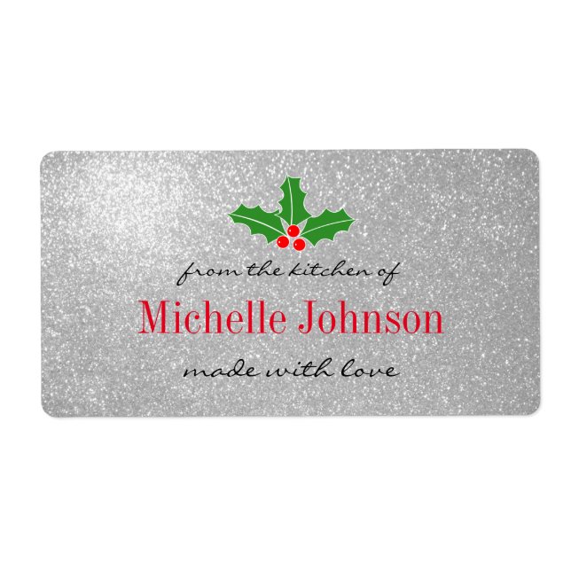 Aus der Küche glitzernde Weihnachtsmarken (Vorne)