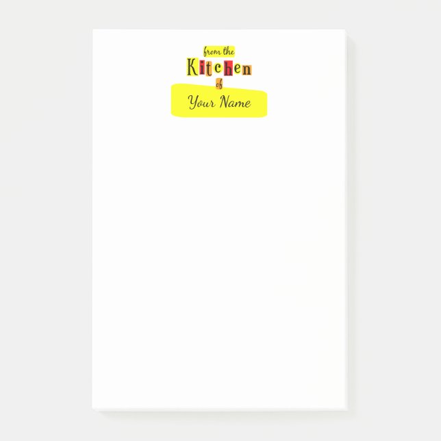 Aus der Küche von Retro Custom Post es Notes Post-it Klebezettel (Vorderseite)