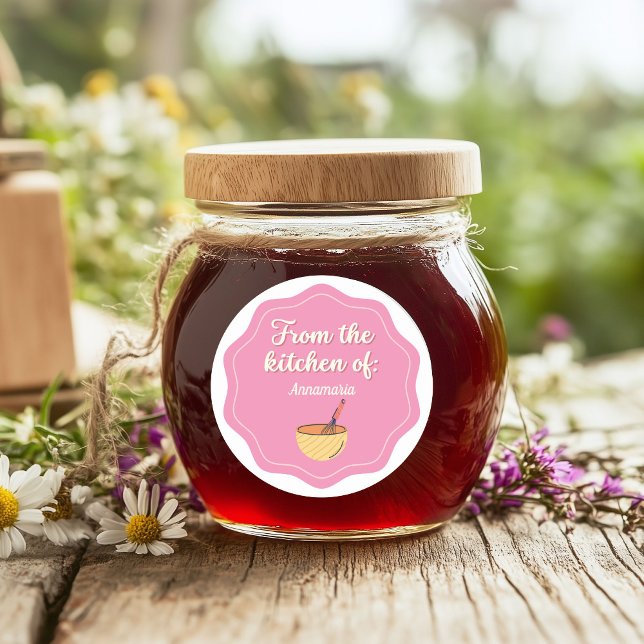 aus der Küche von / rosa Aufkleber (Von Creator hochgeladen)