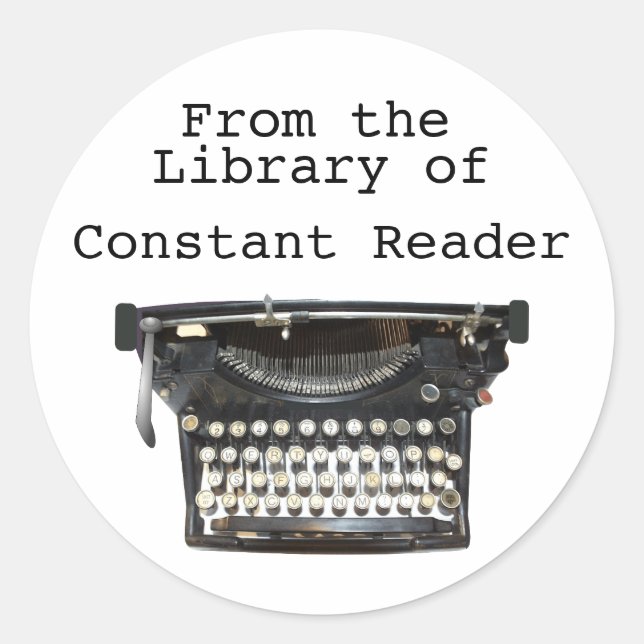 Aus der Library of Buchzeichen Stickers Schreibmas (Vorderseite)