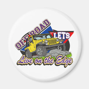 Aus der Straße auf der Kante Magnet