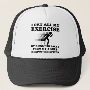 Aus der Verantwortung weggelaufen Funny Cap Hat Truckerkappe