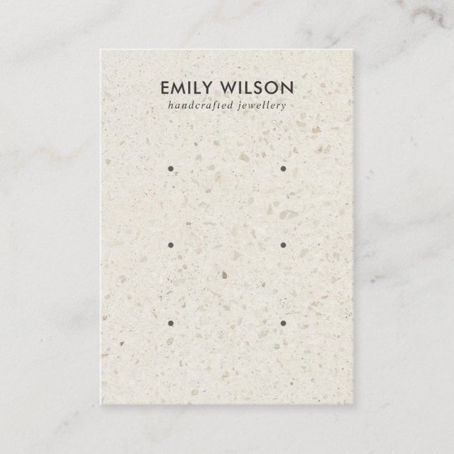 AUS DER WEISSEN TERRAZZO-3-STUDIENKARTE VISITENKARTE (Vorderseite)