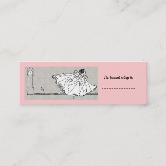 Aus der Zeit laufen Mini Visitenkarte (Vorderseite)