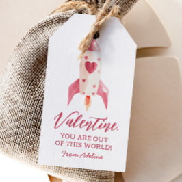 Aus diesem Welt-Weltraum-Kinder-Valentinstag Geschenkanhänger