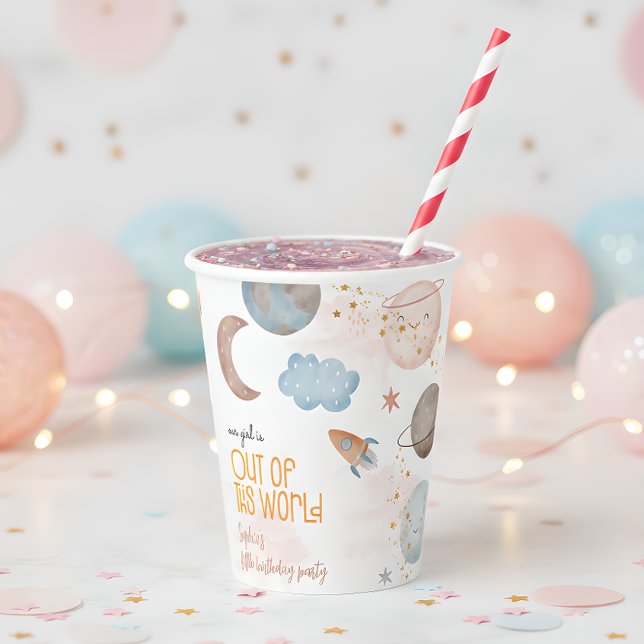 Aus diesem Weltraum-Abenteuer-Kindergeburtstag Pappbecher (Von Creator hochgeladen)