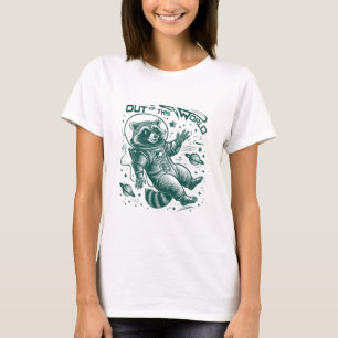 Aus diesem Weltraum-Raccoon T-Shirt