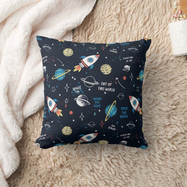 Aus diesem Weltraummuster Kissen (Decke)
