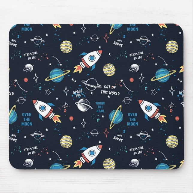 Aus diesem Weltraummuster Mousepad (Vorne)