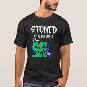 Aus dieser Welt Alien steinigt sci Fi Unique Space T-Shirt