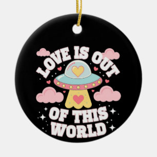 Aus dieser Welt Meme Funny Zitat Keramik Ornament