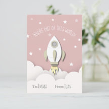 Aus dieser Welt rosa Raumschiff Valentine