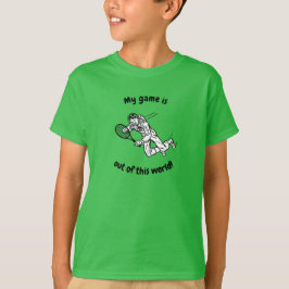 Aus dieser Welt Spaceman Tennis Player T-Shirt