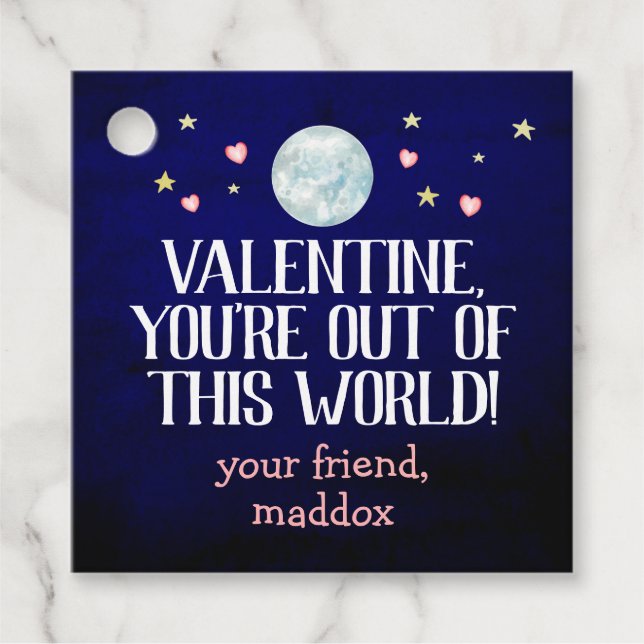 Aus dieser Welt Valentine Geschenkanhänger (Vorderseite)