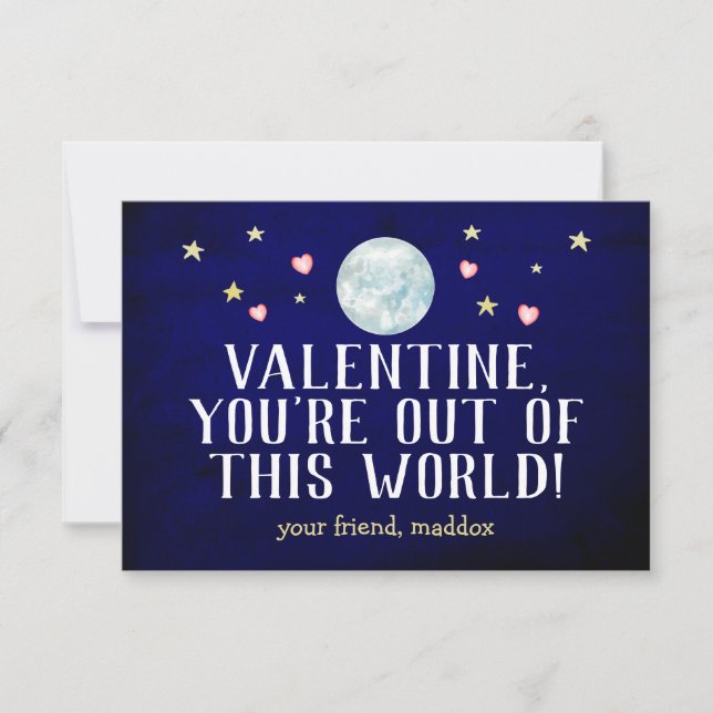 Aus dieser Welt Valentine Mitteilungskarte (Vorderseite)