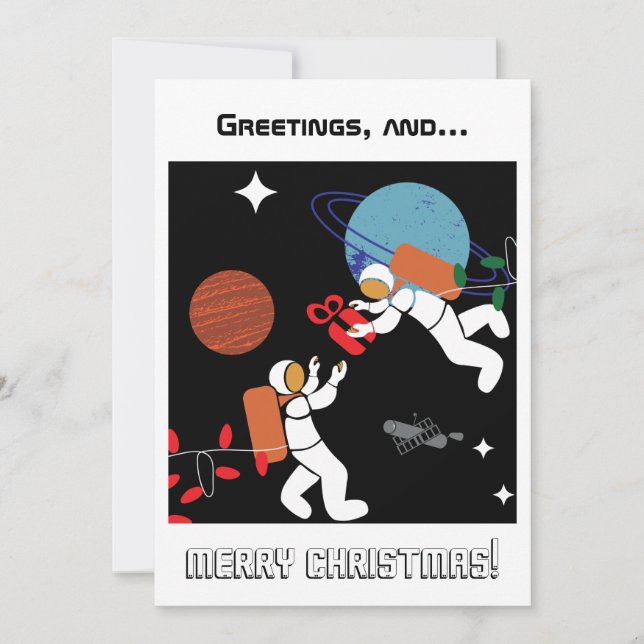 Aus dieser Welt Weihnachtskarte (Vorderseite)
