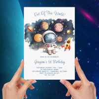 Aus dieser Welt Weltraum-Planeten Junge Geburtstag